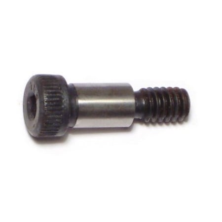 Shoulder Screw, 18 (Coarse) Thr Sz, 7/16 In Thr Lg, 1/2 In Shoulder Lg, Steel, 5 PK